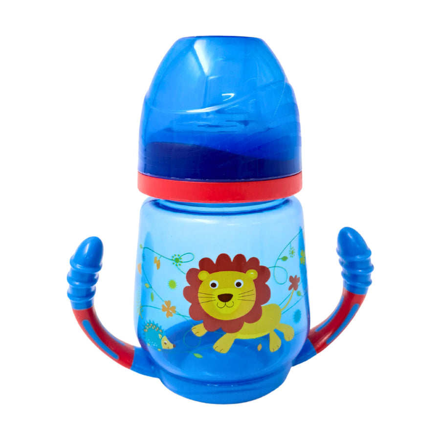 Vaso de Pico Suave con Asa Infantec 6m+ Azul - Cascanueces