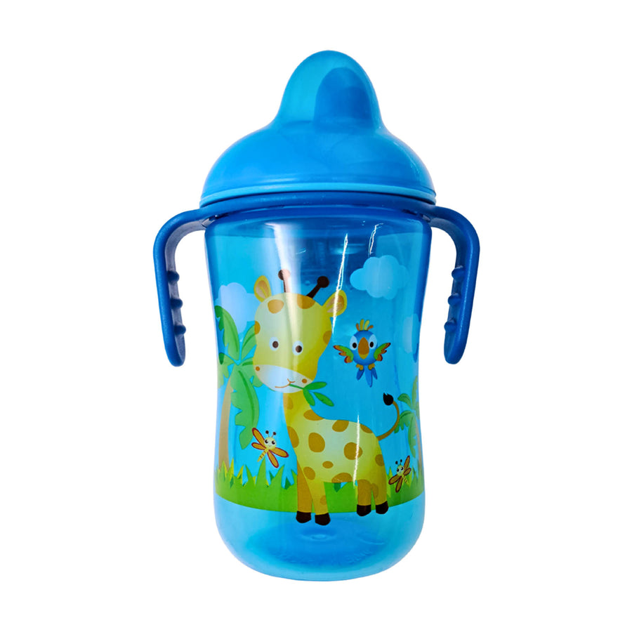 Vaso Antiderrame Infantec con Agarradera 6m+ Azul - Cascanueces