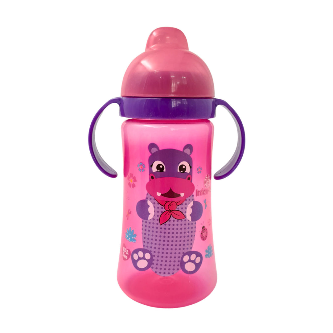 Vaso Entrenador Infantec 6m+ Rosado con Morado - Cascanueces