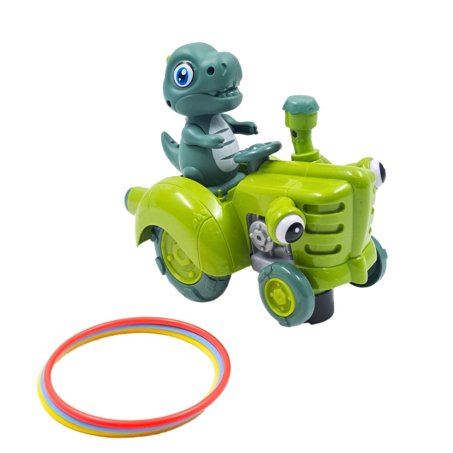 Happy Dinosaur Tractor Verde - Cascanueces